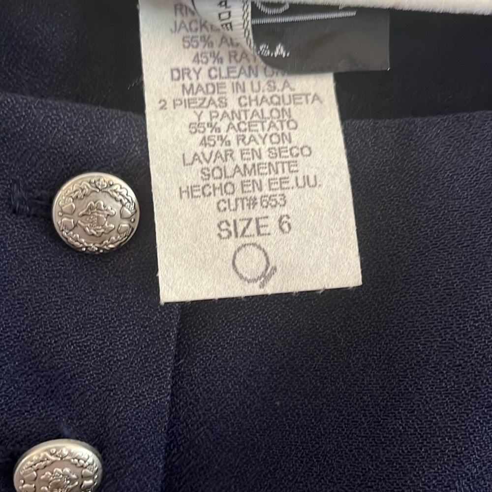 Vintage Danielle Casey Button Down Top‎ Tunic Nautical Coastal Old Money Classic - Picture 3 of 8